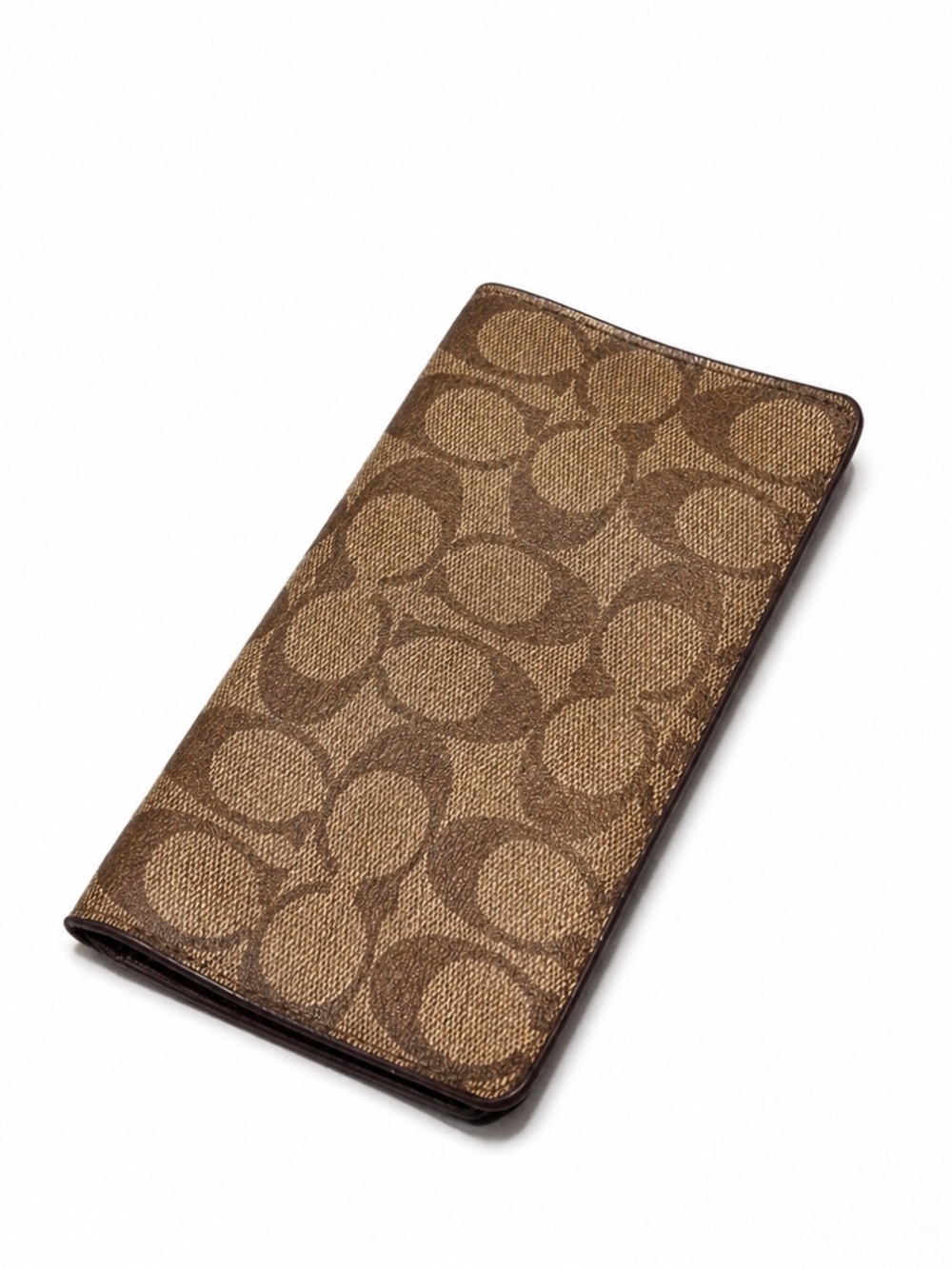 Coach Signature Brown Long Wallet